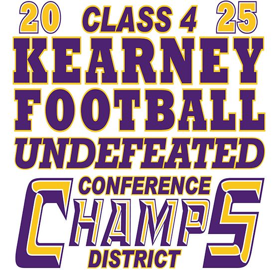 Kearney Football 2025 Conf Dist Champs Store logo