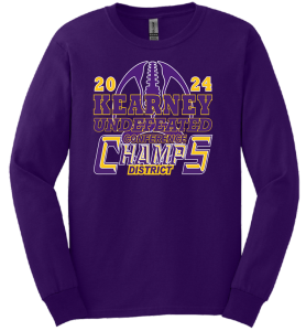 Kearney Football Conf-Dist Champs Store Purple LS T-Shirt