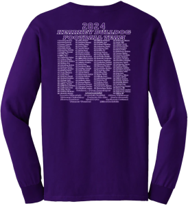 Kearney Football Conf-Dist Champs Store Purple LS T-Shirt Back