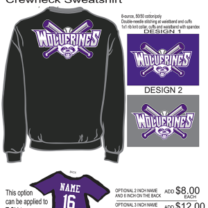 Wolverines Baseball Crewneck Sweatshirt