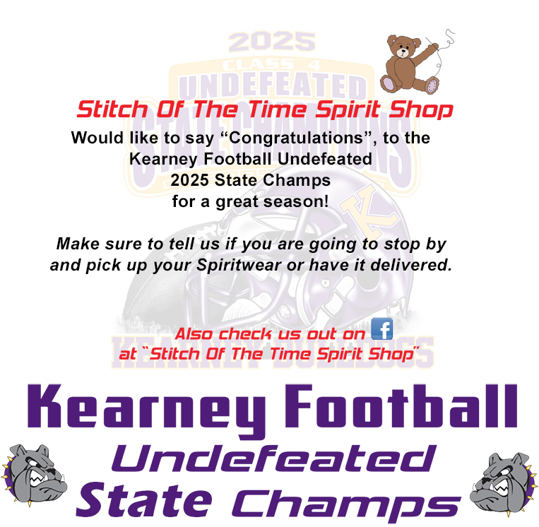 Kearney Football State Champs Thank You